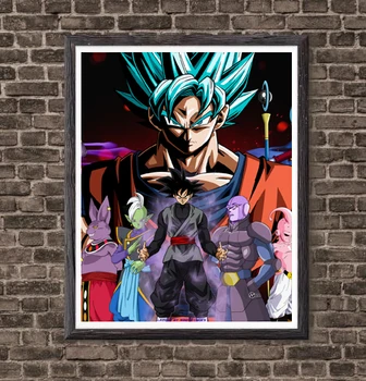 

Over Lord of SSJ Blue Dragon Ball Vegeta Anime Canvas Artwork For Bedroom Decoration,8 x 10 Inches,Ready to Hang