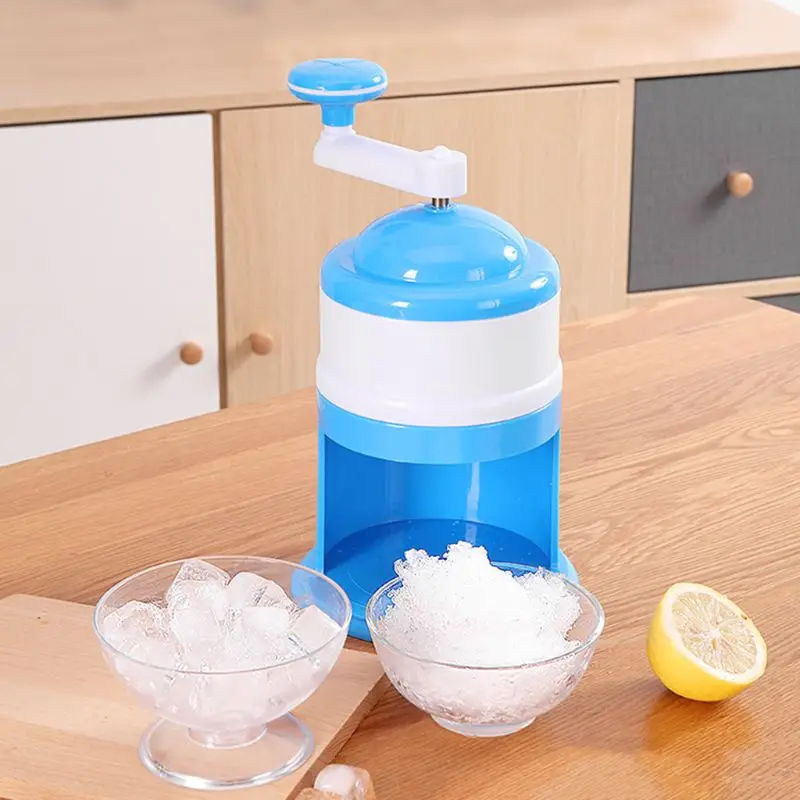 DIY Handle Portable Manual Ice Crusher Ice Slush Maker Home Snow Cone Ice Block Making Ice Shaver with Ice Bag 5