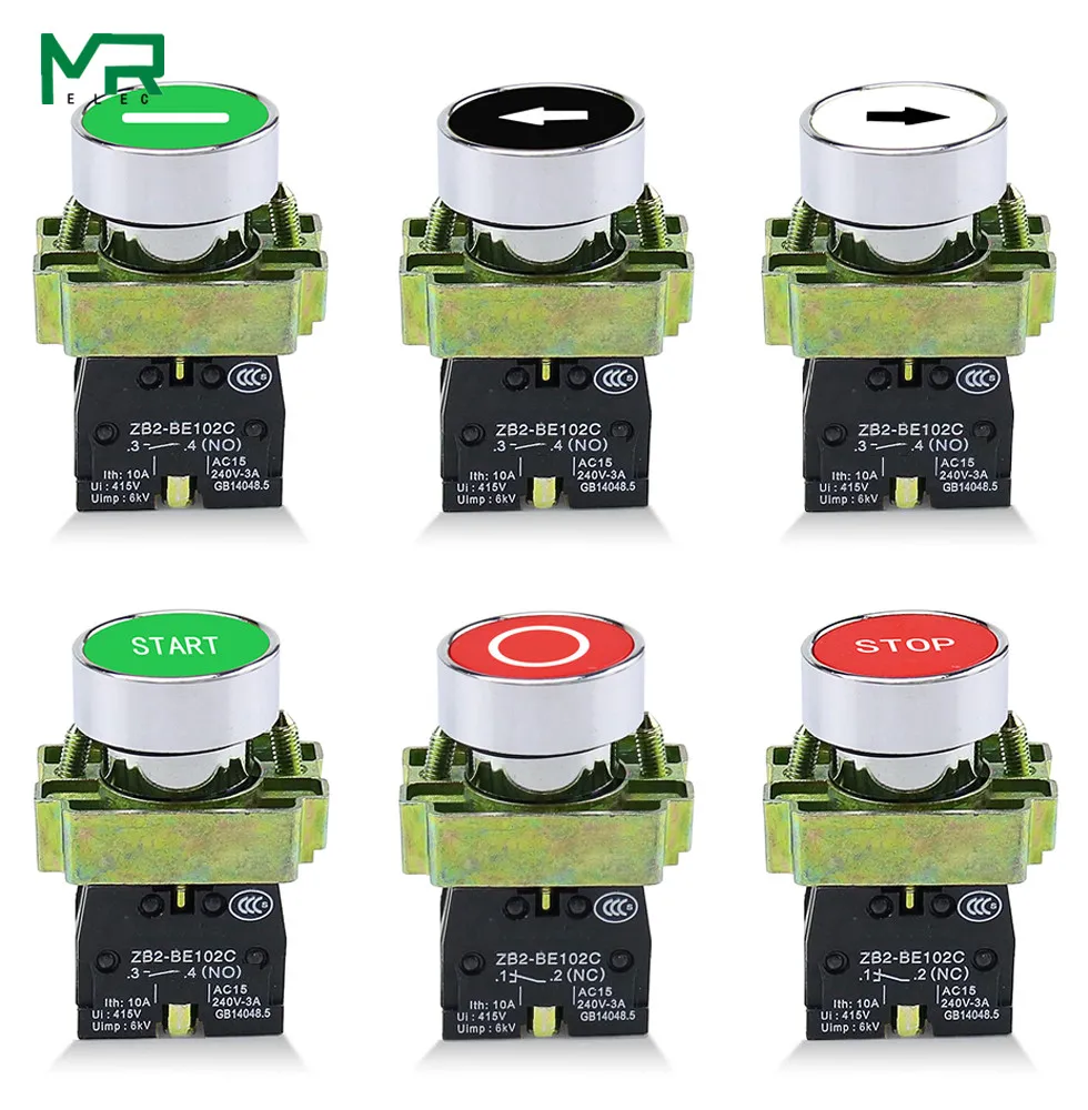 XB2-BA4342 XB2-BA4331 XB2-BA3351XB2- BA4322 XB2-BA3311 XB2-BA3341 NO/NC Momentary flat push button with mark switch 22mm 1PCS |
