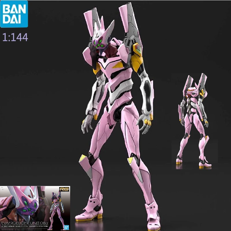 

Bandai Original Anime Evangelion Q Eva Makinami Unit-08 Rg 1/144 Assembly Robot Model Action Figure Collect Decoration Boys Toys