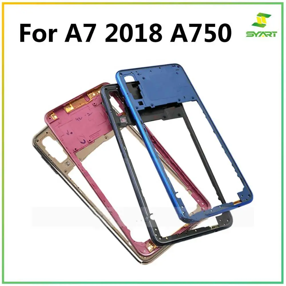 Средняя рамка для Samsung Galaxy A7 2018 A750F SM A750 средняя панель задний пластиковый корпус