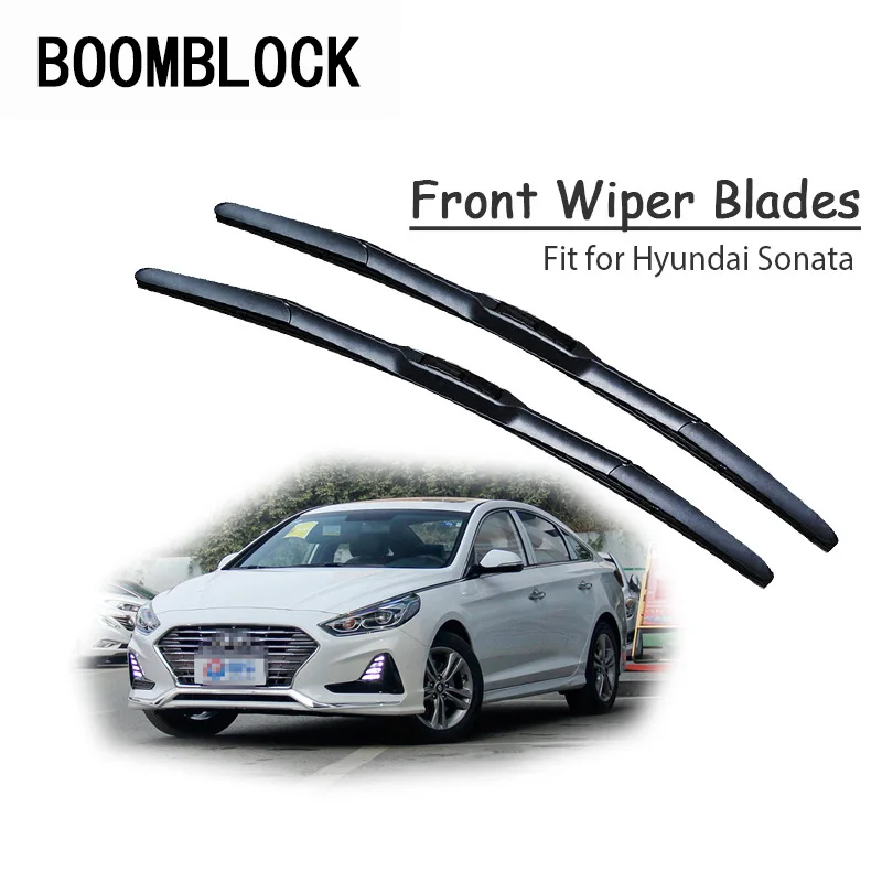 BOOMBLOCK 2 шт. автомобильные аксессуары для лобового стекла Резиновые Бритвы Hyundai Sonata