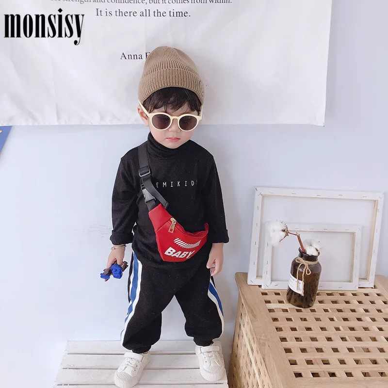 Monsisy/Новые поясные сумки для мальчиков и девочек поясная сумка детей нагрудные