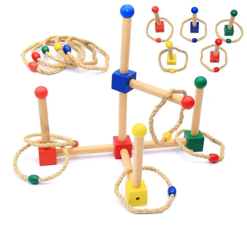 Ring Toss Game Set - Outdoor Kids Toy- Easy to Assemble - Fun Family