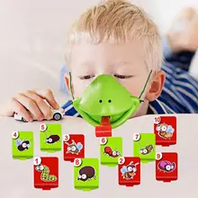 Jeu de cartes amusant en famille, jeu de société, caméléon couvre la langue, bouche de lézard 