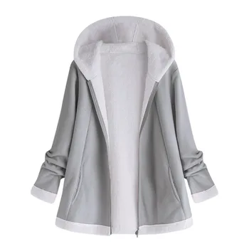 

Coat Coat Women's Windbreaker Warm Winter Clothing Hooded Pocket Retro Oversized Coat Plus Size M-3XL