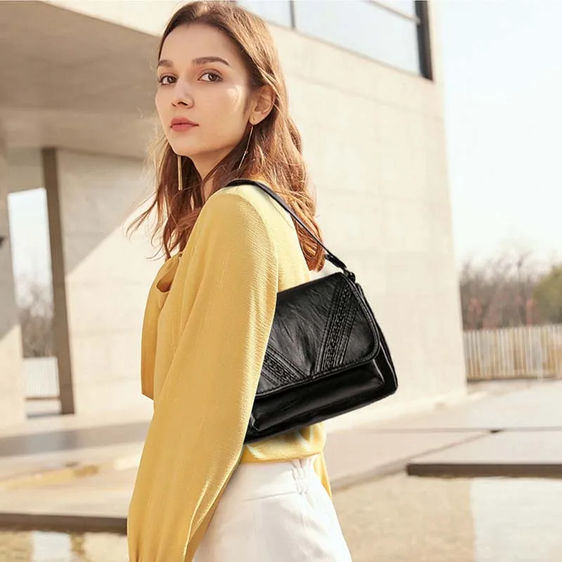  Retro Bag Women Bag Soft Sheepskin Shoulder Bag 14 Patterns Mom Large Capacity Bags Multi Pockets P - 4000291495238
