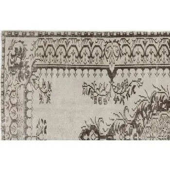

Handmade Beige Vintage English English Area Rug 156x246 Cm-5'1''X8'1''