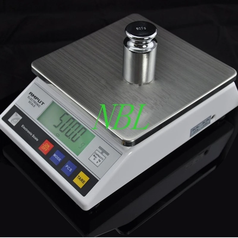 Precision Scale 10kgx0.1g,Accurate Electronic Balance,Industrial Counting  Scale for Laboratory,Jewelry Store,Kitchen(10kg, 0.1g)