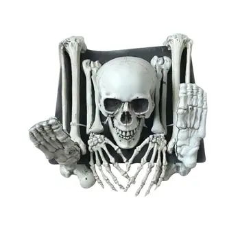 

2019 Halloween Garden Decoration Skull Halloween Prop Human Skeleton House Realistic Bones Decor Frighten Kids DIY Horror Decor