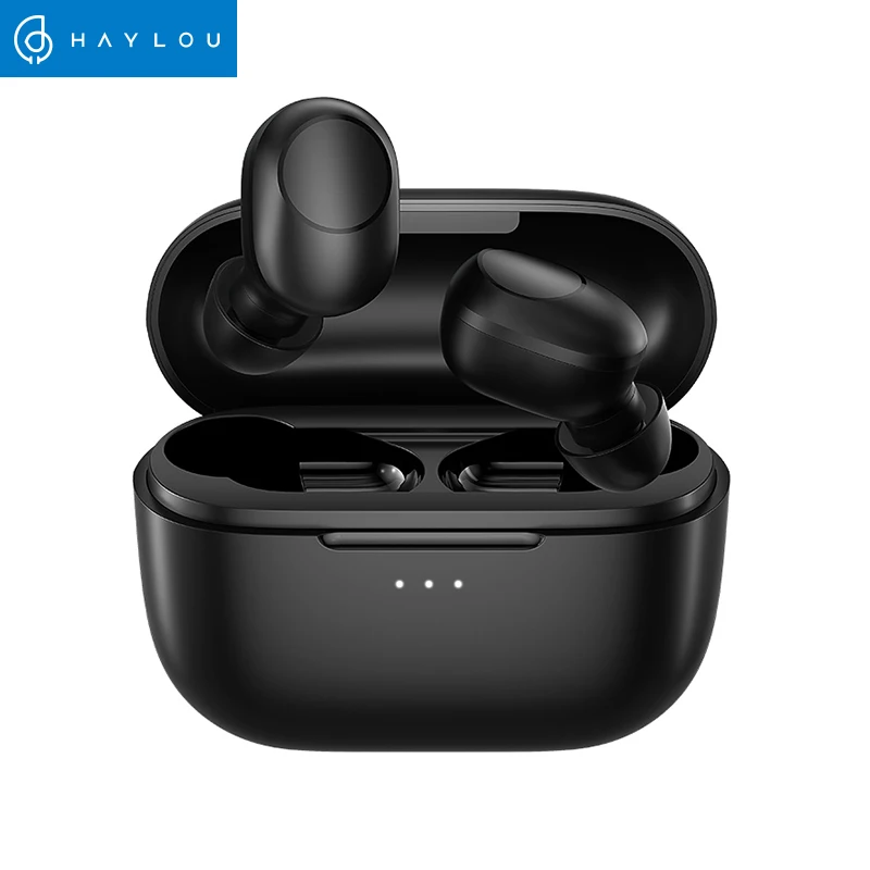 Haylou GT5 Wireless Charging Bluetooth Earphones Touch Control  AAC HD Stereo SoundSmart Wearing Detection 24hr battery life