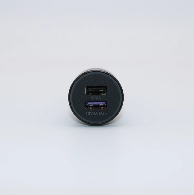 Оригинальное автомобильное зарядное устройство HUAWEI CP37 Supercharge 2 Max 40 Вт 10 в 4A черный двойной USB 5A type C кабель в комплекте