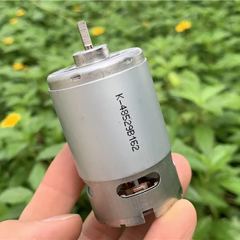 

550 Carbon Brush Micro DC Motor D-axis High Speed Motor with Cooling Fan for Electric Tool Drill 6V-12V 14800 rpm-29500 rpm