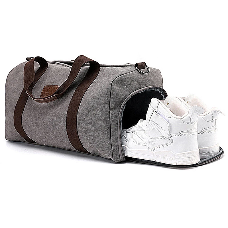 

BELLELIFE Unisex Canvas Weekend Travel Bags for Women Luggage Duffle Bag with Shoes Warehouse Fitness Bags Women's Handbag Bolsa