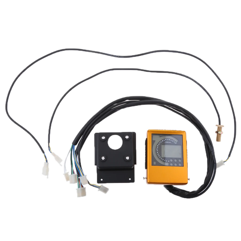 Universal Motorcycle LCD Digital Speedometer Backlight, Motorcycle Meter for Bashan EGL ATV Jinling EEC 250cc 300cc