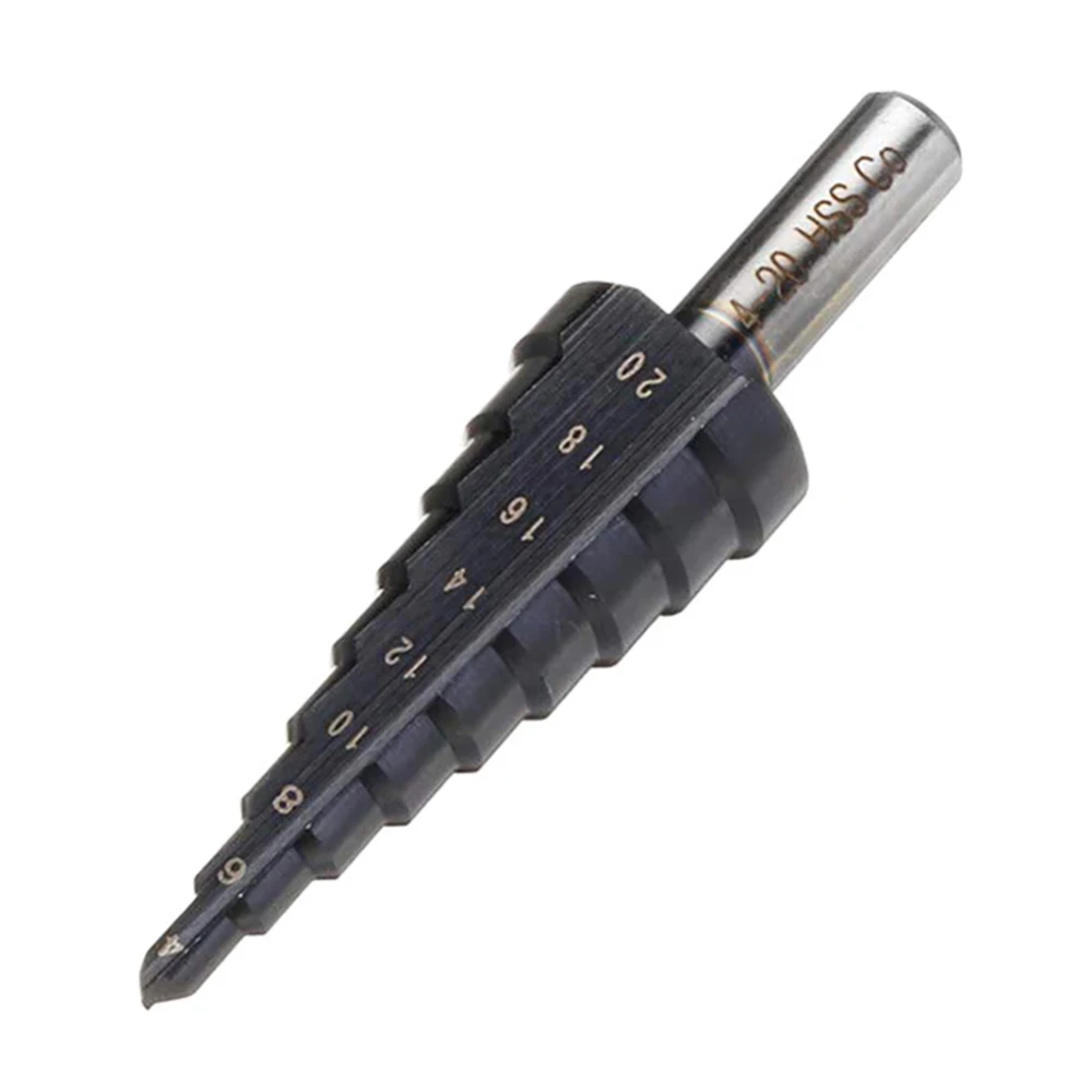 

M35 Hss Step Drill Bit Set Cone Hole Cutter Taper Metric 4 - 12 / 20 / 32mm Titanium Coated Metal Hex Core Drill Bits