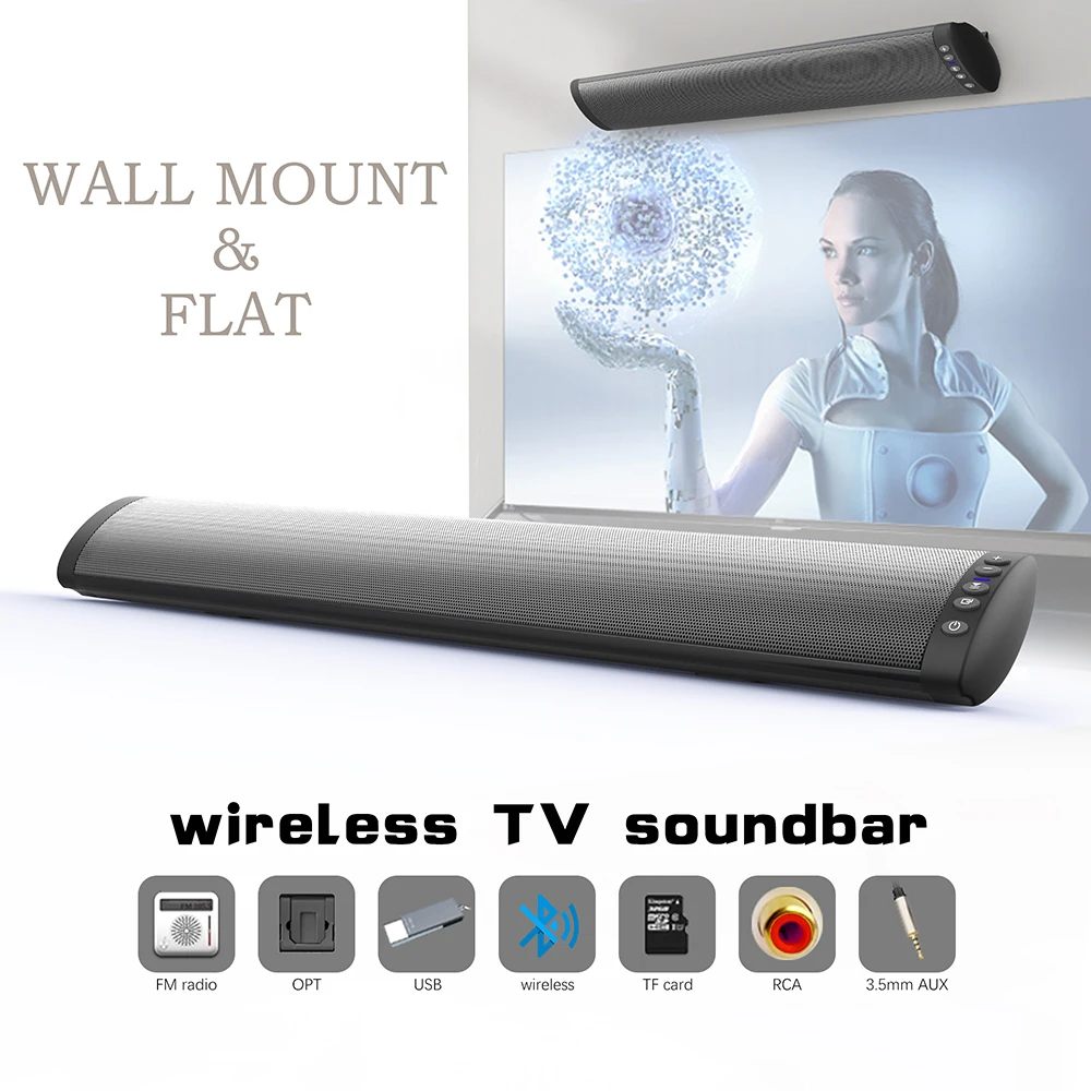 BS41Soundbar Bluetooth громкий динамик домашний кинотеатр звуковая панель для ТВ проводной