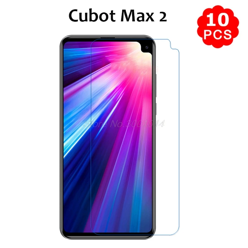 10 шт. закаленное стекло крышка для Cubot Max 2 протектор экрана 9H 2.5D Защитная пленка для мобильного телефона для Cubot Max 2 Чехол стекло 6,8"