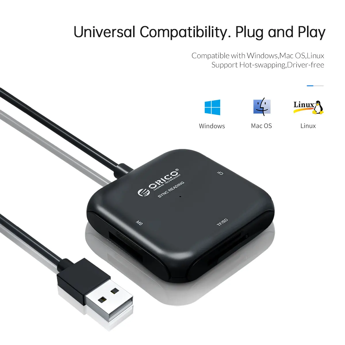 Устройство для чтения и записи карт памяти ORICO 4 в 1 USB 3 0 OTG|memory card reader|multi memory readercard