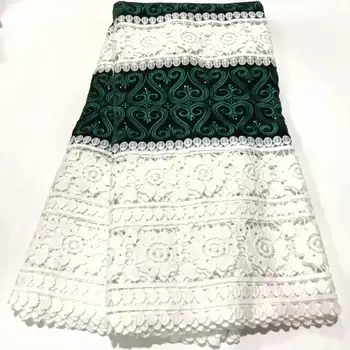 

CS-2019 African Net Lace Fabric High Quality Popular Nigerian Wedding Lace Fabrics Velvet Stones Elegant French Tulle lace