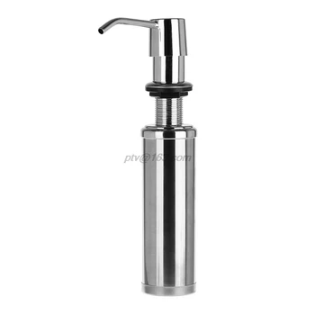 

300ml Soap Dispenser Lotion Pump Liquid Detergent Built-In Installation Hand Sanitizer Organizer Stainless Steel For Bathroom Ki
