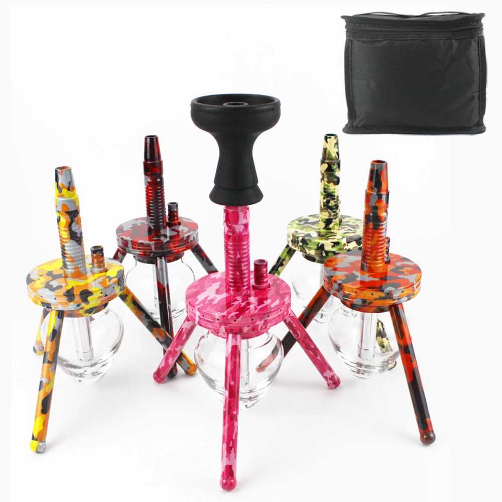Hot selling Mini Spider Hookah with Travel Bag Nargile Sheesha