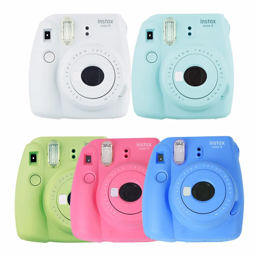 5 цветов Камера Fujifilm Instax Mini 9 мгновенная фотокамера с зеркалом для селфи мгновенная камера