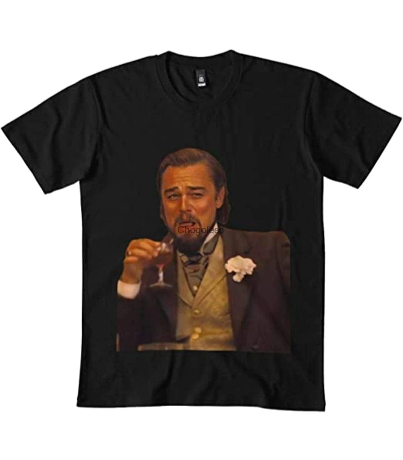 Funny leonardo Dicaprio Django Meme Classic t Shirt DMN10 Long Sleeve TShirt Hoodie Crewneck Sweatshirt Black(1) | Мужская одежда
