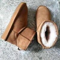 Snow Boots Women Waterproof Australia Winter Warm Shoes Non-slip Rubber Sole 100% Genuine Cowhide Leather Big Size Wholesale - Image 2