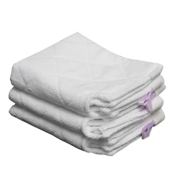 

32x18cm White Cleaning Pads for Steam Mop Replacement Microfiber Fabric Washable Household Cleaning Accessories