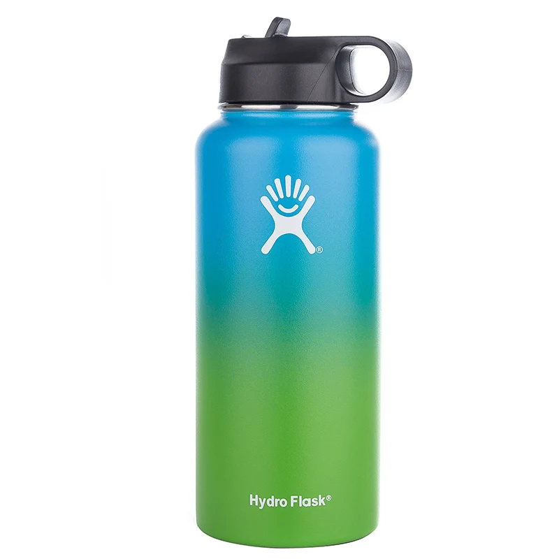 Cheap Hydro Flask Water Bottle Stainless Steel Vacuum Insulated Wide Mouth with Straw Lid Multiple Sizes Colors