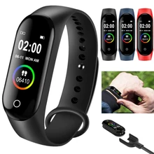 

M4 Smart Watch Bluetooth Fintess Monitor Healthy Management Sport Waterproof Bracelet Step Count Smartwatch Men Women Message Re