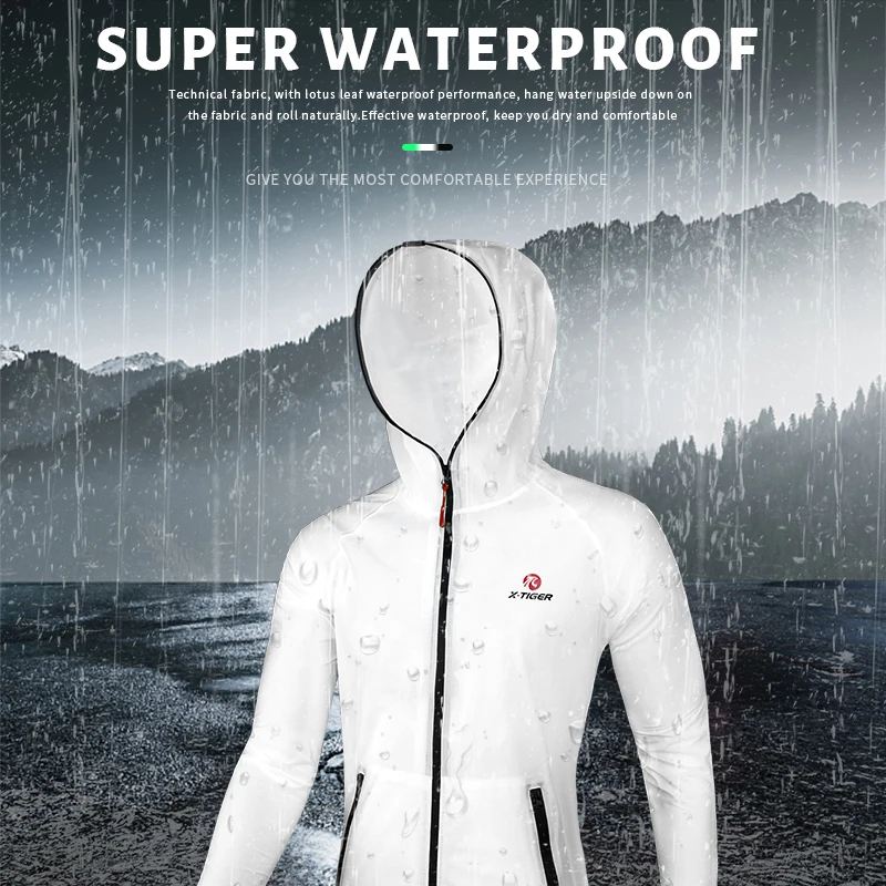 Cycling Clothes X Tiger Raincoat Suit Waterproof for Outdoor Activities