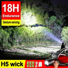 

High Power IR Sensor Led Headlamp 18650 Super bright Head lamp Rechargeable USB Head flashlight Head Torch fishing lamp 18 hours