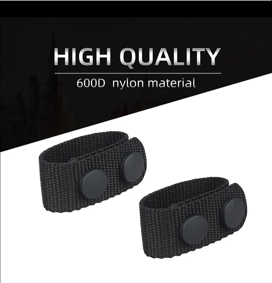 Kosibate Duty Belt Keeper нейлоновая тактическая пряжка для ремня для 2-2 1/4 дюйма с двойной защелкой,(4 упаковки, черный