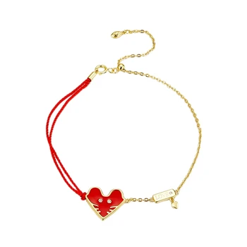 

Lucky Mouse Bracelet Red Rope Enamel Chain Ladies Bracelet Jewelry Gift Ladies Red Rope Bracelet Stitching Bracelet