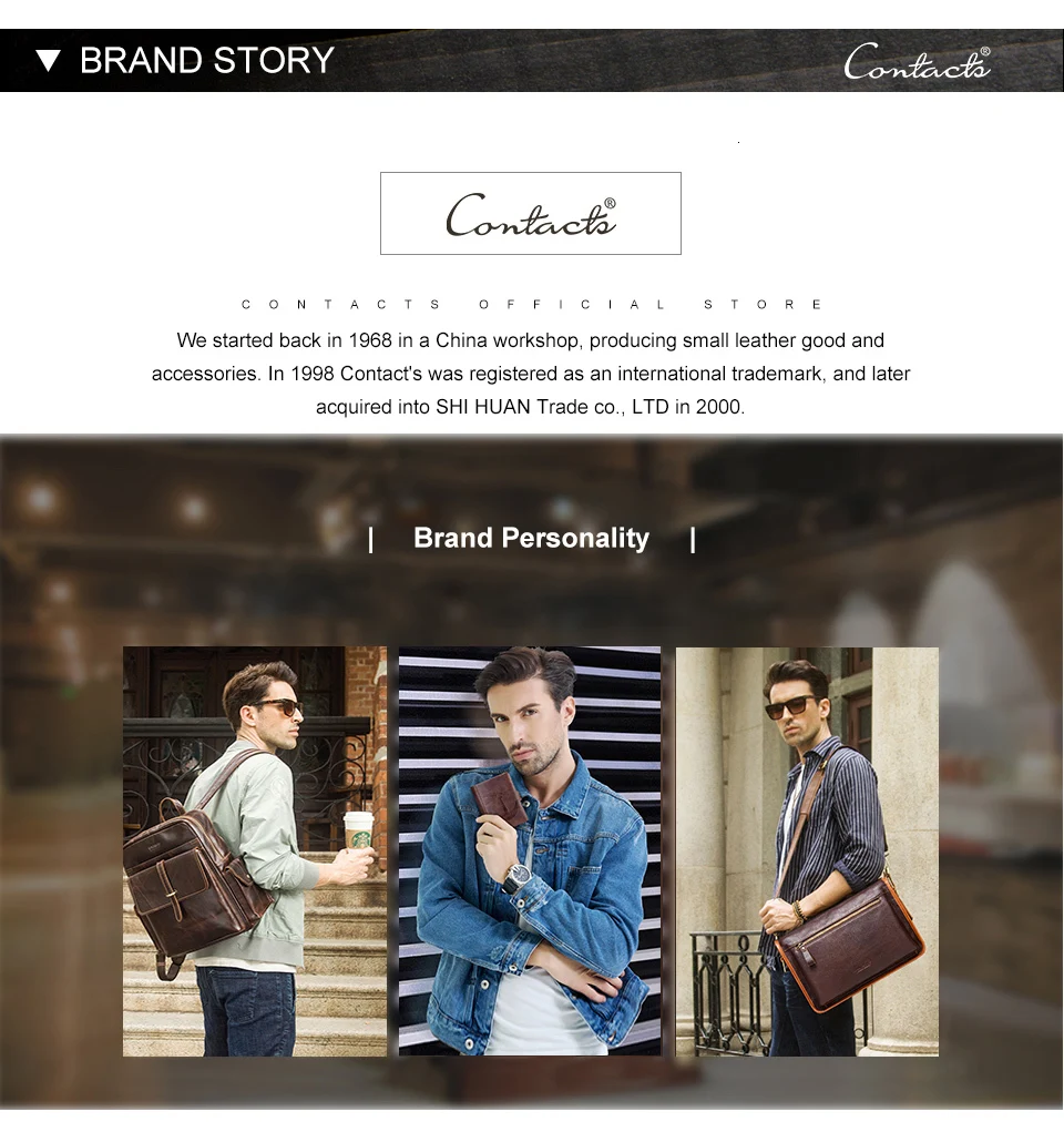 Contact's Genuine Leather Men's Long Wallet With Phone Bags Zipper Coin Pocket Purse Male Clutch Wallets For Men Portfel Small