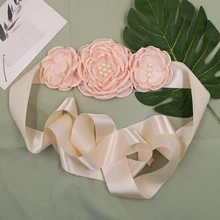 Special Price Flower Maternity Belt Women Ribbon Sash Elegant Flowergirl Bridal Waistband Photo Props Pregnancy Accessories Dress Sashes Special Price Flower Maternity Belt Women Ribbon Sash Elegant Flowergirl Bridal Waistband Photo Props Pregnancy Accessories Dress Sashes