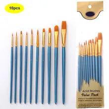 Round Pointed Tip Artist Paintbrushes Nylon Hair Brushes for Oil WatercolorMiniature Detailing & Rock Painting