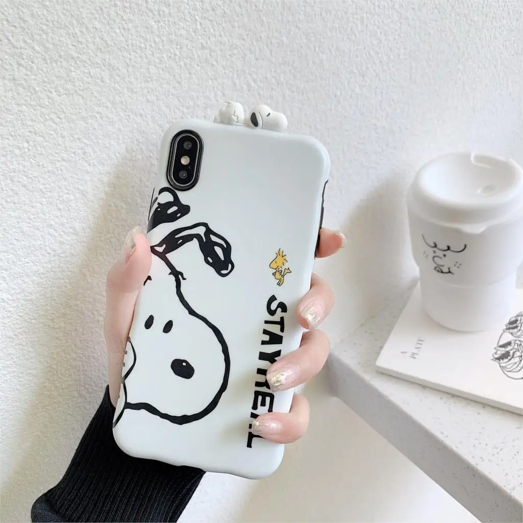 

For iphone 11phone case Japanese and Korean cute cartoon dog For 7 6 6s 8 Plus X XR XS Max Pro Max 5 5S SE
