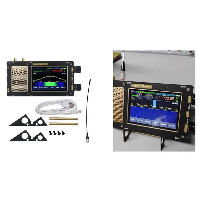 Зарегистрированный приемник 50 кгц-2 ГГц V1.10C Malachite SDR радиоприемник DSP 3 5 дюймовый