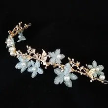 Роскошный светильник, зеленый корейский ободок для волос, свадебные жемчужные стразы, диадемы, свадебные кольца на носителя, гребень, гирлянда, украшение для волос, аксессуары