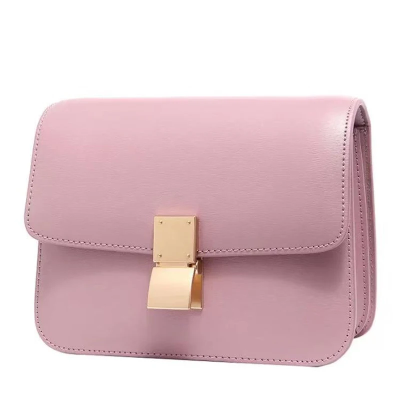 

25 Colors Fashion Genuine Leather Women Shoulder Bag Small Designer Handbag Pink Bags for Women Bolsos Para Mujer