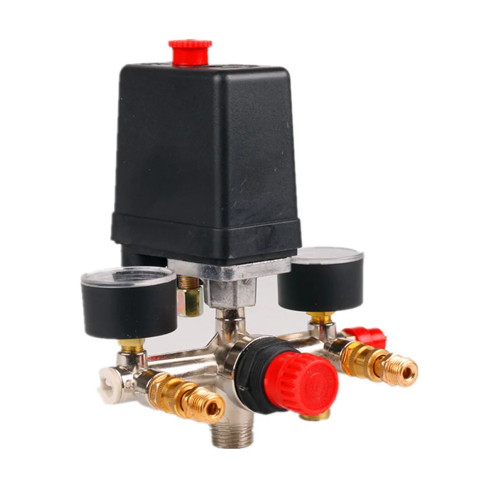 Air Compressor Pressure Switch Control Valve 90-120 PSI Manifold Regulator Assy | Инструменты