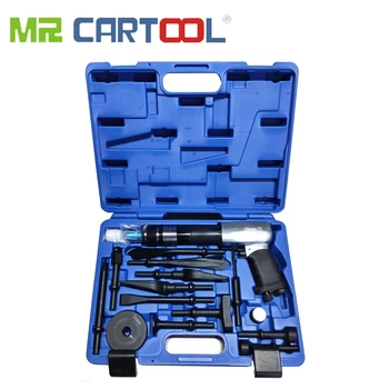 Buy MR CARTOOL 16Pcs Industrial Powerful Handle Straight Type Air Chisel Pneumatic Hammer Shovel Tool Set Multifunctional Air Hammer