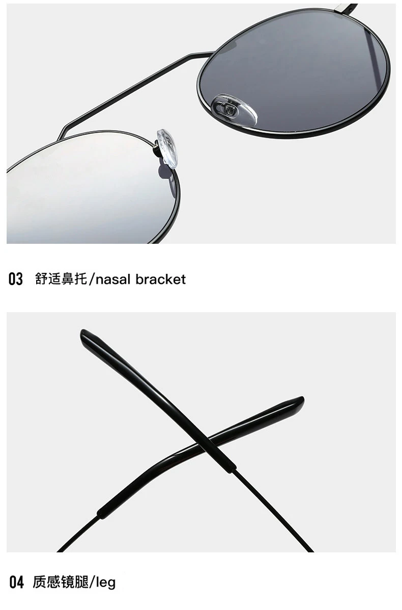 JackJad Модный круглый металлический стиль Тонированные океанские линзы солнцезащитные очки винтажные классические брендовые дизайнерские солнцезащитные очки Oculos De Sol 95563