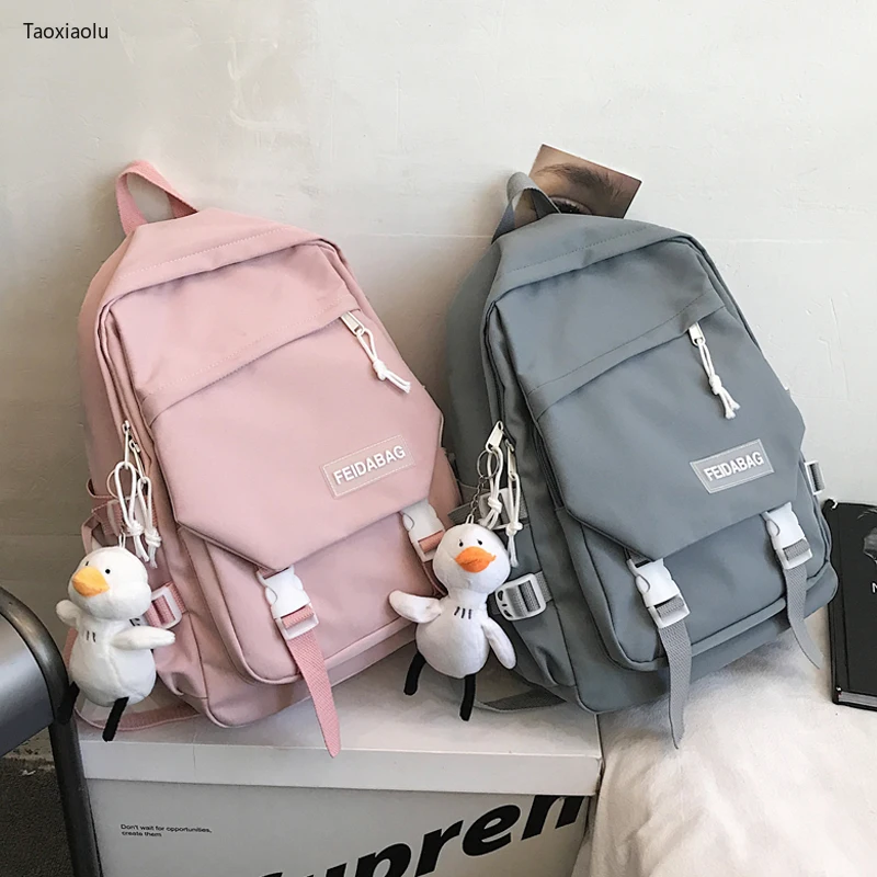 de gran capacidad para mujer, mochilas escolares impermeables para chicas adolescentes, mochila para Escuela Juvenil coreana Ins - AliExpress Maletas y