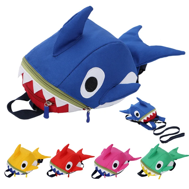 

Baby School Bag 1-3 Years Old Kindergarten Infant Men's Mini Korean-style Small Shark Shoulder Children Anti Lost Backpack Women