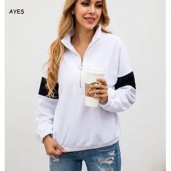 

2019 Winter Autumn Fur Coat Long Sleeve Teddy Jackt Turn-Down-Collar Zipped Warm Thick Warm Fleece Fluffy Jacket Teddy Outwear