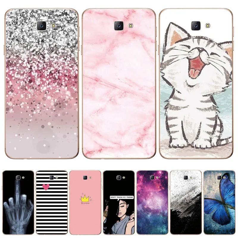 Мягкие силиконовые чехлы из ТПУ для Samsung Galaxy J7 Prime SM G6100 G610F G610M чехол On7 2016 телефонов